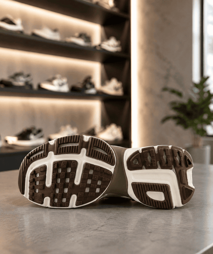Tenis Retro V2K - Edición Especial Beige Café - Eco Market