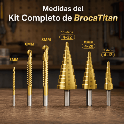 BrocaTitan - Kit 6 brocas Multifuncionales - Eco Market