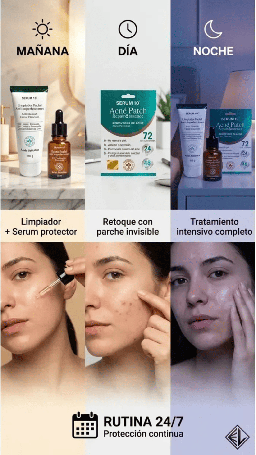 Rutina Bye Acne🌿Limpia, desinflama y ayuda a reducir brotes✨ - Eco Market