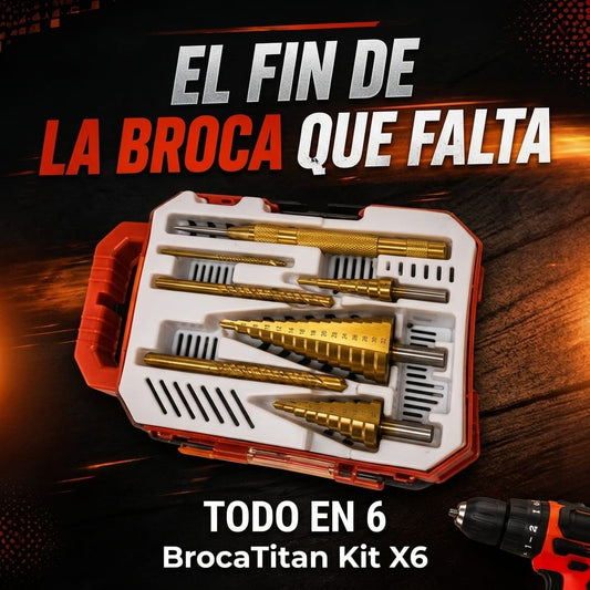 BrocaTitan - Kit 6 brocas Multifuncionales - Eco Market