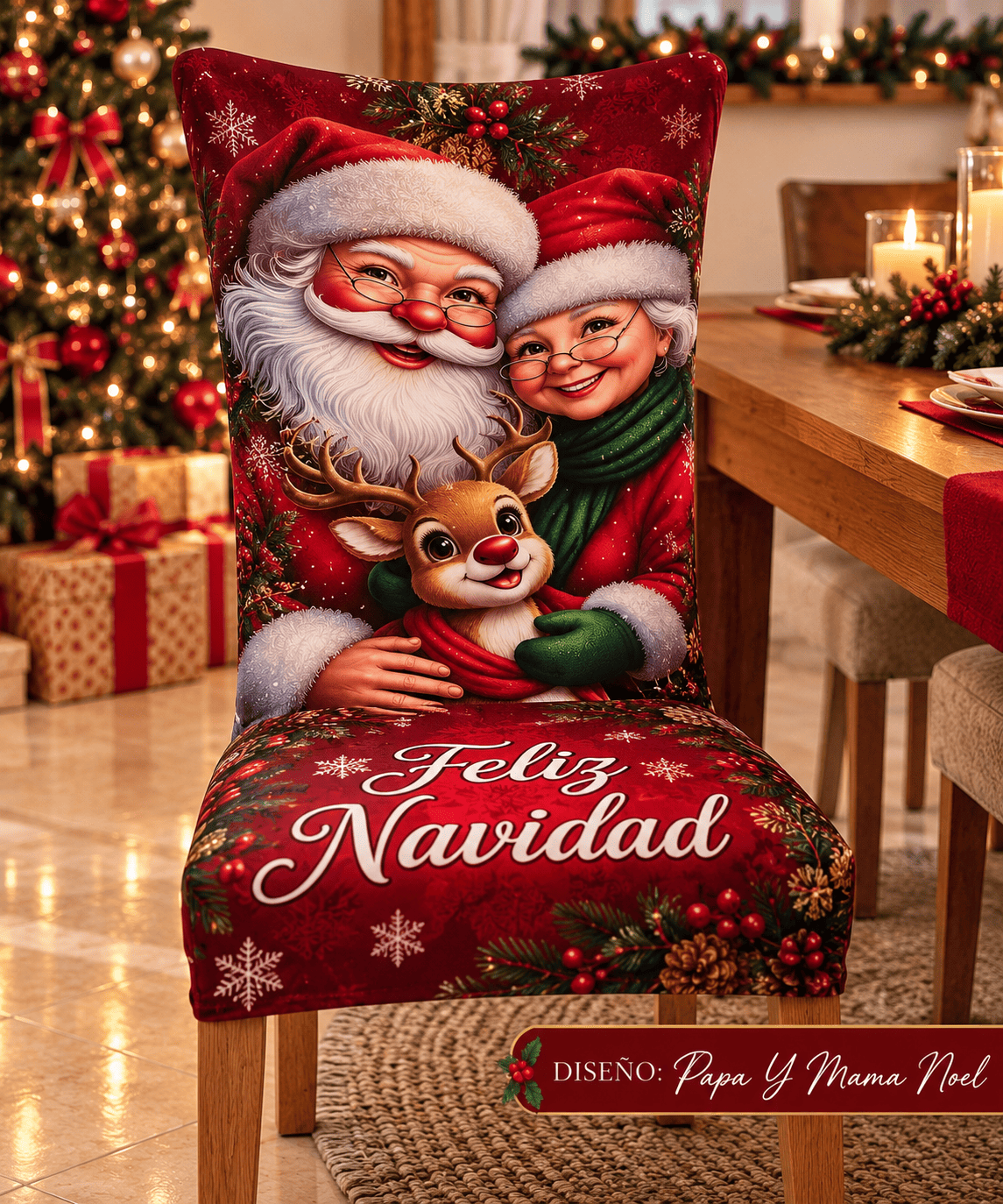 🎄 Colección 4 Sillas Encanto Navideño™ - Eco Market