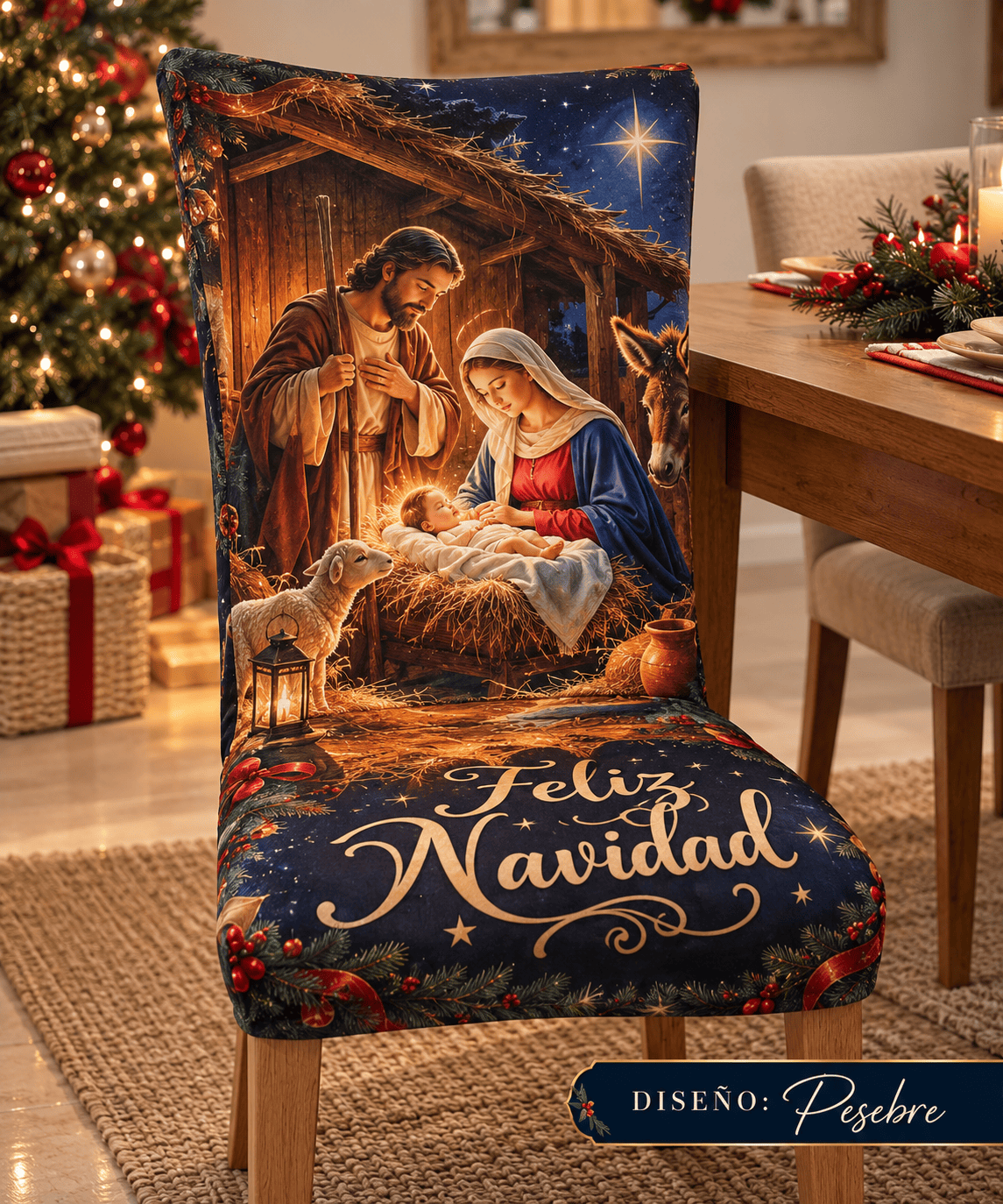🎄 Colección 4 Sillas Encanto Navideño™ - Eco Market
