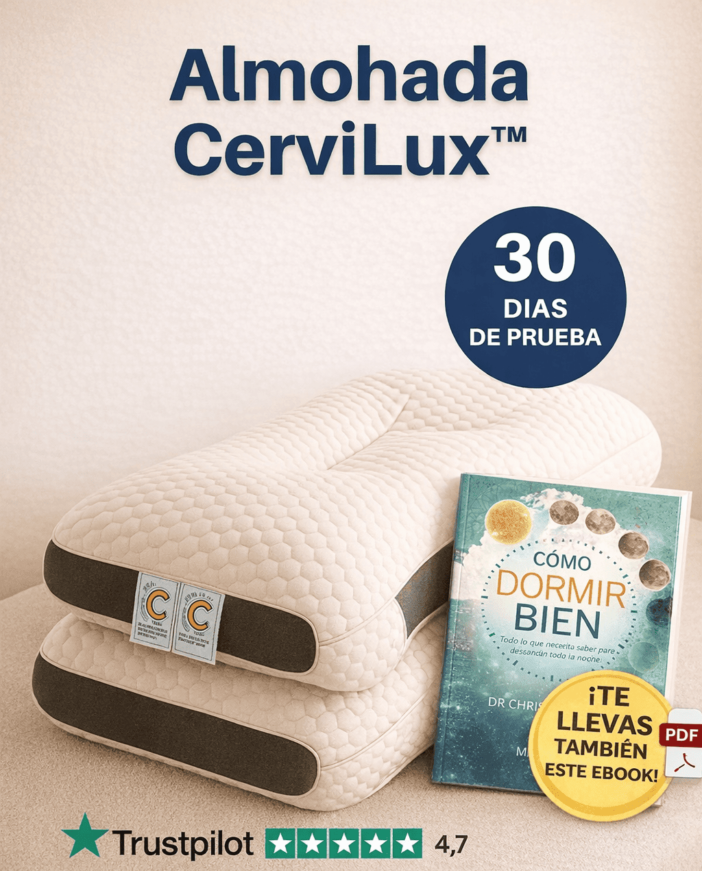 Almohada CerviLux™ - Redescubre el placer de despertar sin dolores - Eco Market